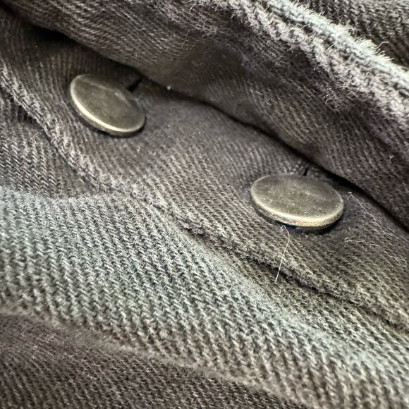 AFRM Womens Button Fly Slim Straight Distressed Black Jeans 100% Cotton 26 - Picture 8 of 11